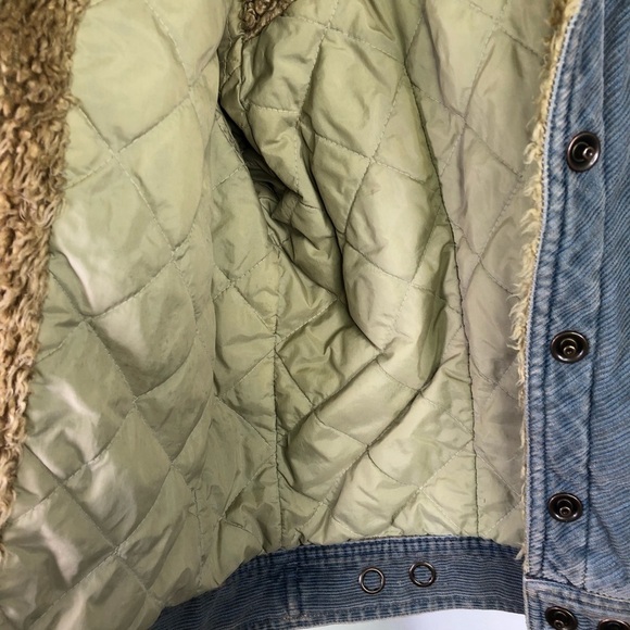 AMERICAN Eagle Suede Denim Look Jacket - Picture 5 of 6